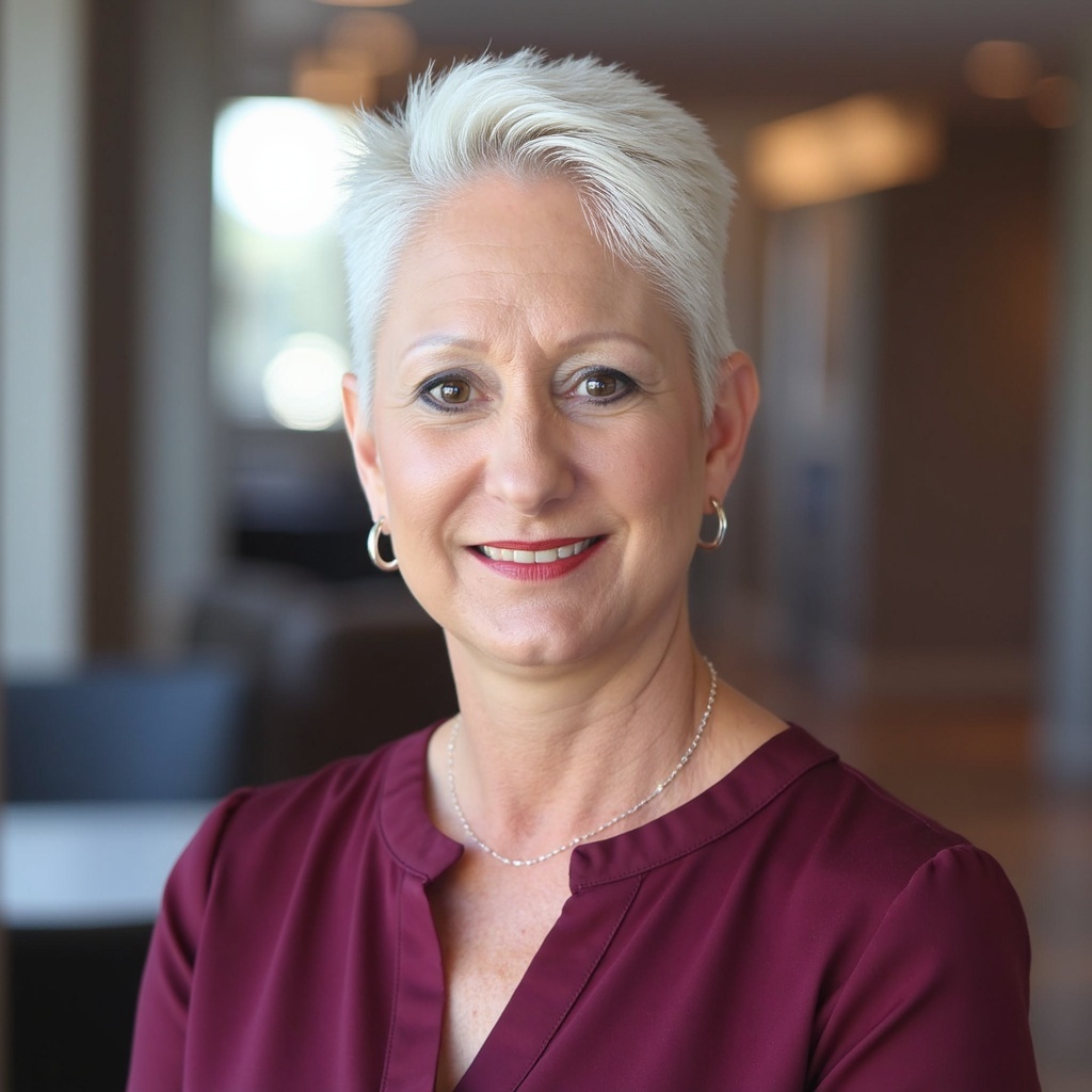 Portrait of Beckie Jorgensen, founder of Human-Centered Culture and Strengths & Organizational Architect, smiling warmly